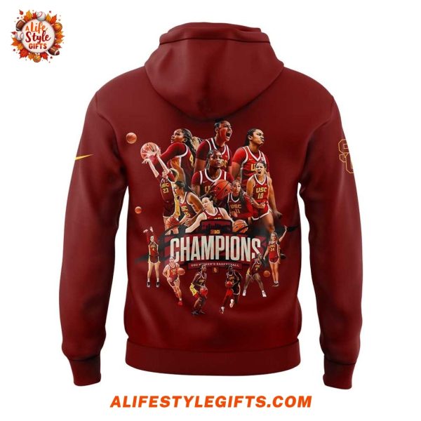 USC Women Basketball Big Ten Regular Season Champs 2025 Hoodie